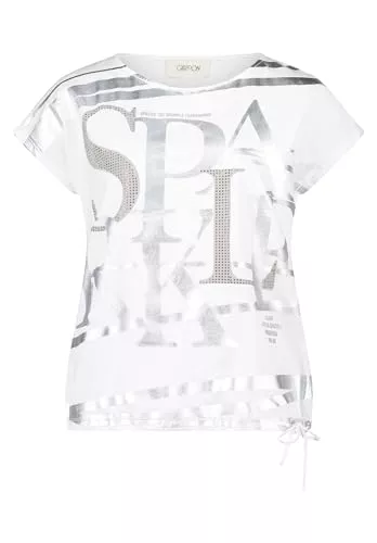 Cartoon T-Shirts Cartoon Damen Printshirt mit Tunnelzug