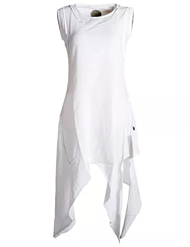 Vishes Freizeit Vishes - Alternative Bekleidung - Asymmetrisches armloses Lagenlook Zipfelkleid