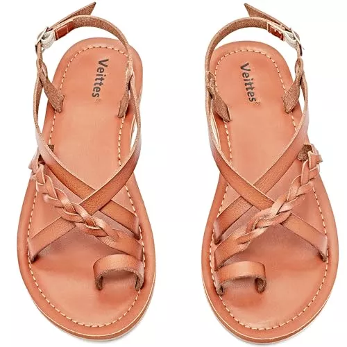 Veittes Sandalen & Slides Veittes Frauen Slide Sandalen - Lässige und bequeme Sandalen für Frühling und Sommer.