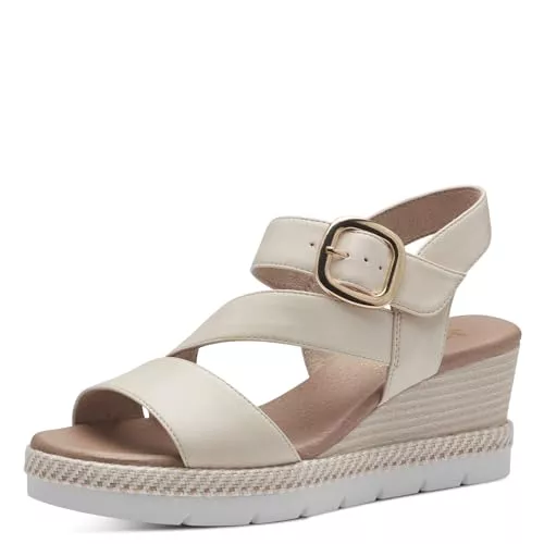 Jana Sandalen & Slides Jana Damen Sandalen mit Keilabsatz Sommer Vegan