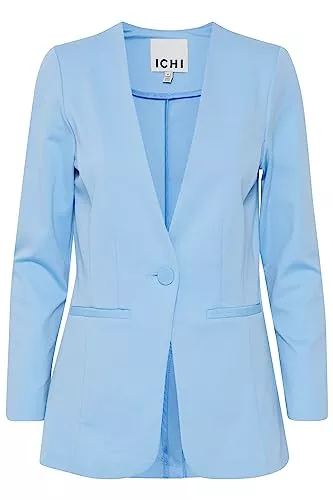ICHI Blazer ICHI IHSIMONSE BL7 Damen Blazer Longblazer Jacke EIN-Knopf-Longblazer mit Stretch