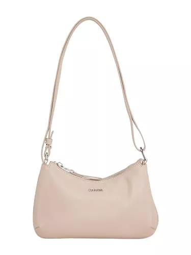 Calvin Klein Taschen & Rucksäcke Calvin Klein Damen Ck Must Soft Crossbody Bag_Pearl K60k611916 Crossover, Grey (Shadow Gray Pearlized)