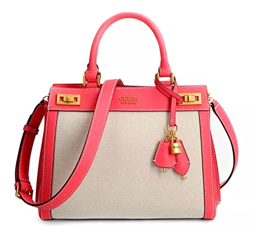 GUESS Taschen & Rucksäcke GUESS Katey Luxury Satchel Natural/Camelia