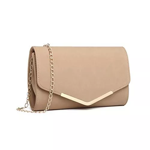 Miss Lulu Taschen & Rucksäcke Miss Lulu Elegante Kettentasche Damen Tasche Clutch Bag Handtasche Hochzeit Abendtasche Umhängetasche Mädchen