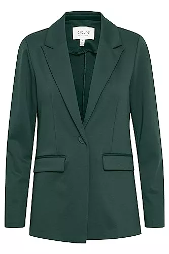 b.young Blazer b.young BYRIZETTA Damen Blazer Longblazer Jacke mit Reverskragen und Knopf Regular Fit mit Stretch