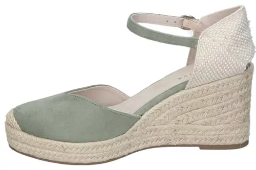 Skydiva Sandalen & Slides Skydiva Espadrilles mit Keilabsatz für Damen, Espadrilles, grün, mit Schnalle – Modell M4301