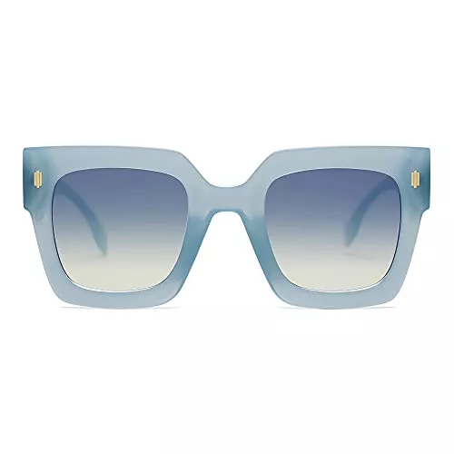 SOJOS Sonnenbrillen & Zubehör SOJOS Sonnenbrille Damen Groß Vintage Retro Quadratisch Cateye Rahmen UV400 Schutz Klassische Outdoor Moderne eckig Übergroß Sonnenbrillen SJ2194