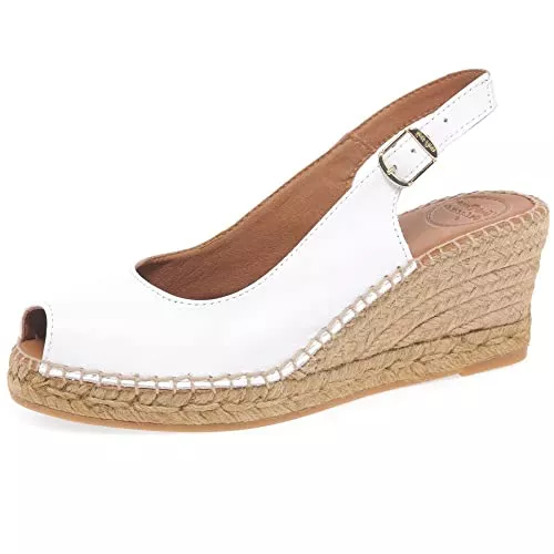 Toni Pons Sandalen & Slides Toni Pons CROACIA Keil-Espadrille im Peeptoe-Stil für Damen aus Leder.