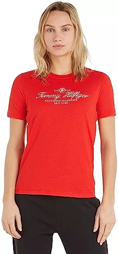 Tommy Hilfiger T-Shirts Tommy Hilfiger Damen Kurzarm Strickoberteile