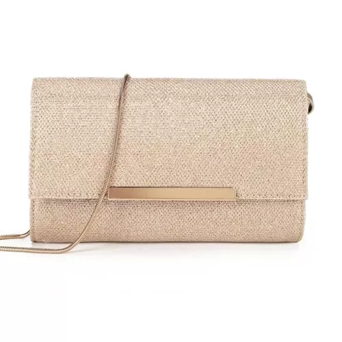 AFKOMST Taschen & Rucksäcke AFKOMST Clutch-Geldbörsen für Frauen, kleine Crossbody-Taschen und Sommer-Stroh-Strandhandtaschen mit Crossbody-Kettenriemen