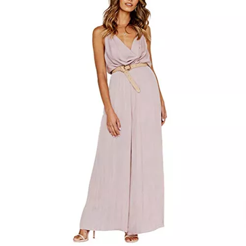 TSWRK Jumpsuits TSWRK Damen Jumpsuit Sommer Overall Elegant Romper Lang Hosen Overall Playsuit Party Abendmode