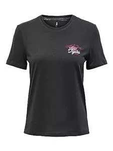 ONLY T-Shirts PIECES Damen Onllenni Reg S/S Wild Top Box Jrs
