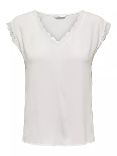 ONLY T-Shirts ONLY Female Top Normal geschnitten V-Ausschnitt Top