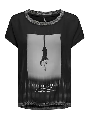 ONLY T-Shirts ONLY Damen Onlmickela S/S Photo Top Box JRS T-Shirt