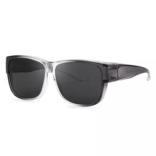 LVIOE Sonnenbrillen & Zubehör LVIOE Polarisiert Überzieh-Sonnenbrille Damen Herren, Fit Over Überbrille für Brillenträger UVA UVB Schutz