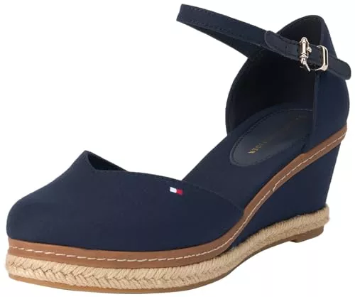 Tommy Hilfiger Sandalen & Slides Tommy Hilfiger Damen Wedge Espadrilles Keilabsatz