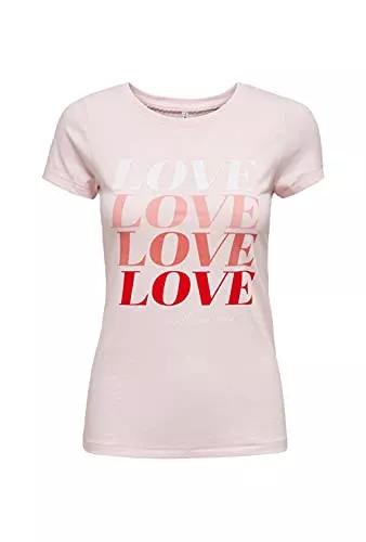 ONLY T-Shirts ONLY Damen Onllove Life Fit S/S Top Box JRS T-Shirt