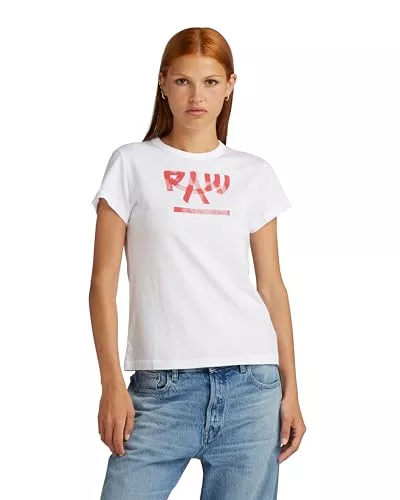 G-STAR RAW T-Shirts G-STAR RAW Damen Calligraphy Graphic Top Tops