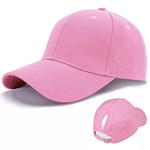 LIVACASA Hüte & Mützen LIVACASA Baseball Damen Pferdeschwanz Baseball Cap Atmungsaktiv Cappi Sonnenhut Sonnenschutz Kappe Schirmmütze Einheitsgröße Cappy Baseballkappe