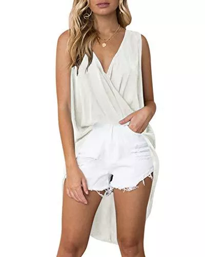 YOINS Tops YOINS Top Damen Sommer Sexy Ärmellos Shirt Crop Tops Damen Mode Rundhals Bluse Mode Camisole Tank