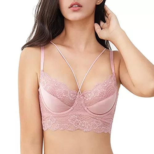 varsmiss Unterwäsche & Dessous varsmiss Set di Lingerie sexy Reggiseno Senza Lacci da Donna e Set di mutandine a vita alta