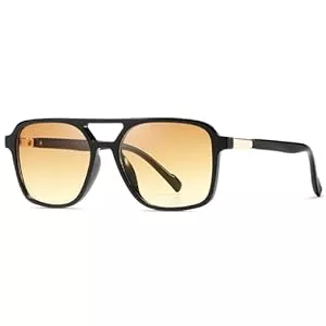 kimorn Sonnenbrillen & Zubehör kimorn Retro Sonnenbrille für Damen Herren Trendy Retro Sonnenbrille Rechteck Rahmen Schatten K1649