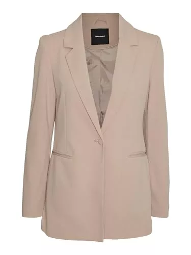 VERO MODA Blazer VERO MODA Damen Blazer VMSARA LS Loose Long Single Blazer Boo