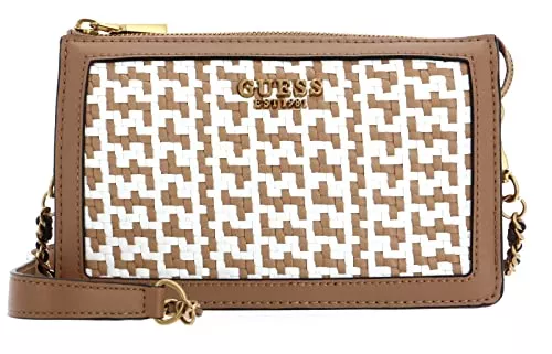 GUESS Taschen & Rucksäcke GUESS Abey Multi Compartment Xbody Cognac/White