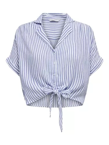 ONLY Kurzarmblusen ONLY Damen ONLPAULA Life S/S TIE Shirt WVN NOO 15281497