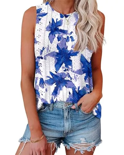 Tanmolo Ärmellose Blusen Tank Top Damen Ist Bügelfrei Ärmellose Blusen Sommer Lässiges Basic Oberteile