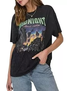 ONLY T-Shirts ONLY Damen Onllucca Life S/S Night Top Box JRS T-Shirt
