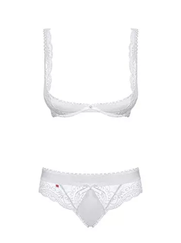 Obsessive Unterwäsche & Dessous Obsessive Miamor Dessous-Set, E30637, 100 g, Weiß, S-M