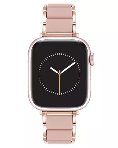 Anne Klein Uhren Anne Klein Gummiertes modisches Armband für Apple Watch, sicher, verstellbar, Ersatzband, passend für die meisten Handgelenke