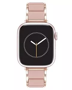 Anne Klein Uhren Anne Klein Gummiertes modisches Armband für Apple Watch, sicher, verstellbar, Ersatzband, passend für die meisten Handgelenke