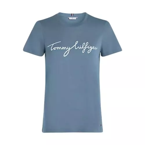 Tommy Hilfiger T-Shirts Tommy Hilfiger Damen T-Shirt Kurzarm Rundhalsausschnitt