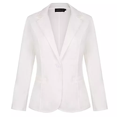 MINTLIMIT Blazer MINTLIMIT Damen Blazer Dünn Langarm Knopfleiste Leicht Bolero Jacke Cardigan Anzugjacke mit Taschen