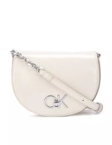 Calvin Klein Taschen & Rucksäcke Calvin Klein Damen Re-Lock Saddle Bag Mini Saffiano K60k609878 Crossovers