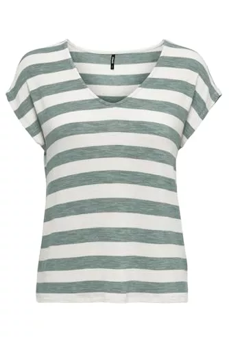 ONLY T-Shirts ONLY Female Top Normal geschnitten V-Ausschnitt Top