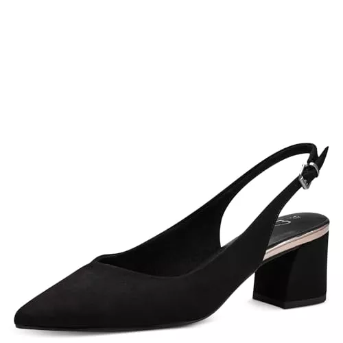 MARCO TOZZI Sandalen & Slides MARCO TOZZI Damen Slingpumps mit Blockabsatz Vegan