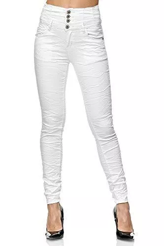 Elara Jeans Elara Damen Stretch Jeans Skinny High Waist Chunkyrayan