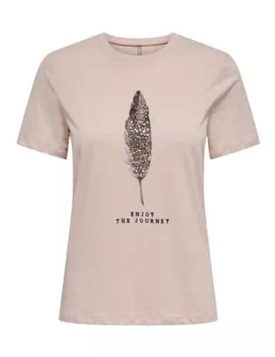 ONLY T-Shirts ONLY Damen Onlkita Life Reg S/S Plume Top Box JRS T-Shirt