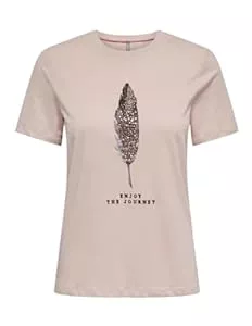 ONLY T-Shirts ONLY Damen Onlkita Life Reg S/S Plume Top Box JRS T-Shirt