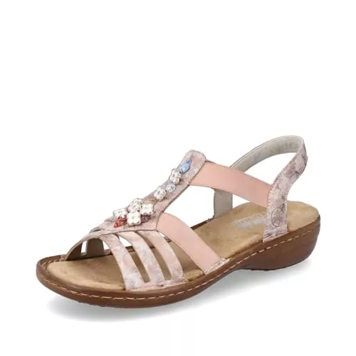 Rieker Sandalen & Slides Rieker Damen Riemchensandalen 60855, Frauen Sandalen