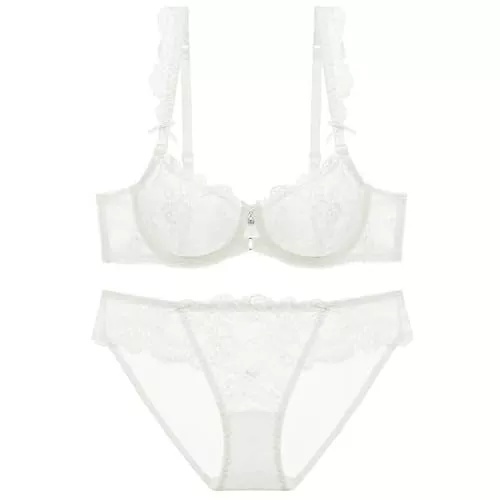 ZUKULIFE Unterwäsche & Dessous ZUKULIFE Damen Dünnn Transparenten Spitzen BH Set