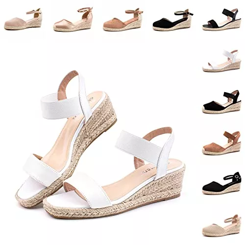 Hitmars Sandalen & Slides Hitmars Espadrilles Keilsandalen Damen Elegant 6 CM Größe EU 36-43