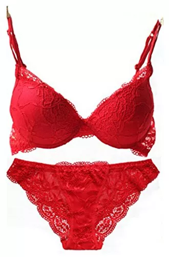 Nanier Unterwäsche & Dessous Nanier Damen Sexy Push up BH Set Mit Stickerei