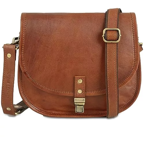 URBAN LEATHER Taschen & Rucksäcke URBAN LEATHER Damen Crossbody Schulter Sling Taschen Echtes Leder Boho Hippie Satchel Reisetasche