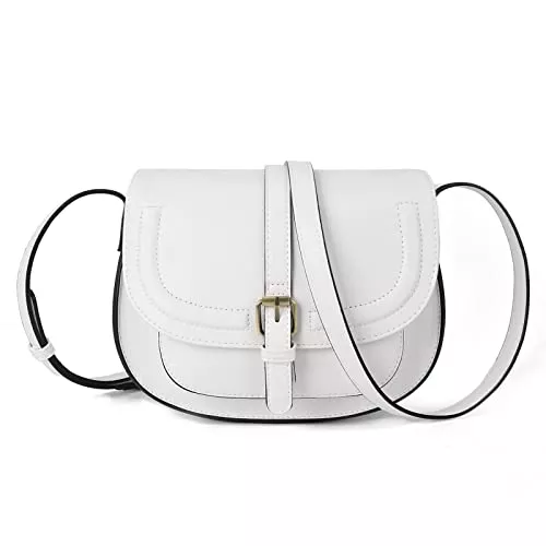 AFKOMST Taschen & Rucksäcke AFKOMST Umhängetasche Damen Klein, Frauen PU Leder Schultertaschen, Handtasche Damen, mit Verstellbar Abnehmbar Schultergurt