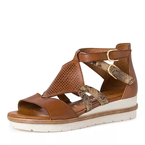 Tamaris Sandalen & Slides Tamaris Damen Schaftsandalen, Frauen Sandaletten,TOUCHit-Fußbett