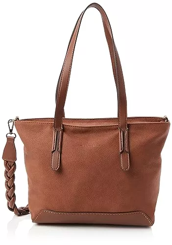 TOM TAILOR Taschen & Rucksäcke TOM TAILOR bags Wendy Damen Shopper Umhängetasche Reißverschluss Mittelgroß Braun